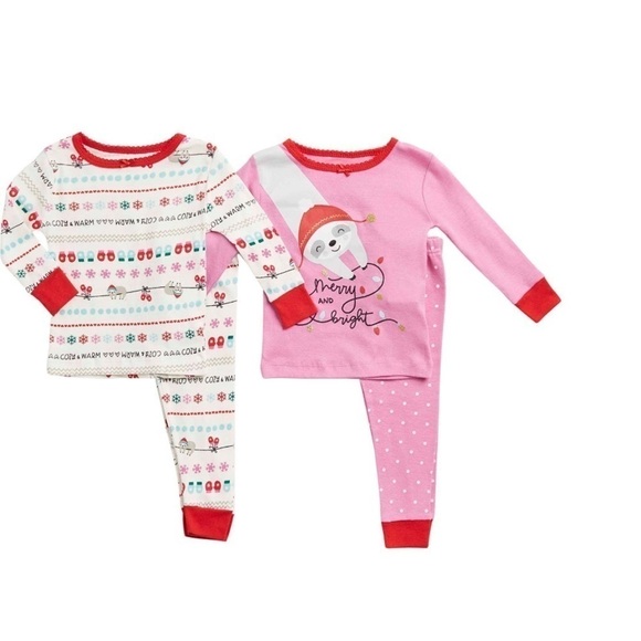 HOLIDAY Sloth Pajama Set - Picture 1 of 4